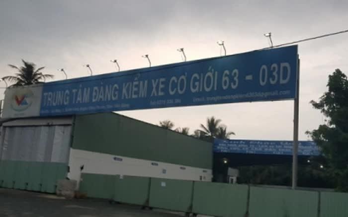 Đình chỉ thêm 1 trung tâm đăng kiểm tại Tiền Giang